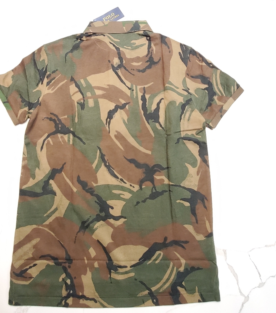 Polo Ralph Lauren Men's Camo Logo Patchwork Shirt - Picture 3 of 14